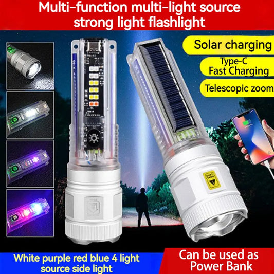 X36 Multifunctional Solar chargeable Torch